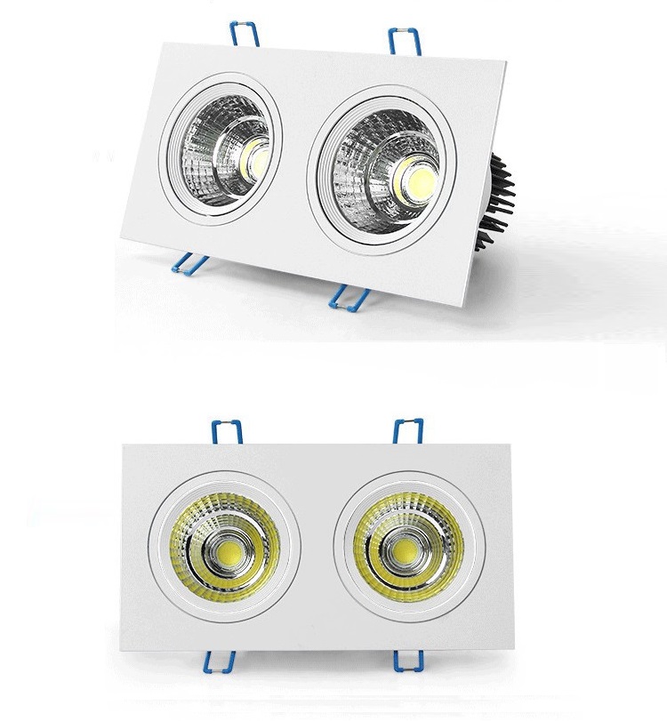 Energy Saving Indoor Adjustable Double Heads Modern Led Lights Fixture For Bedroom Ceiling