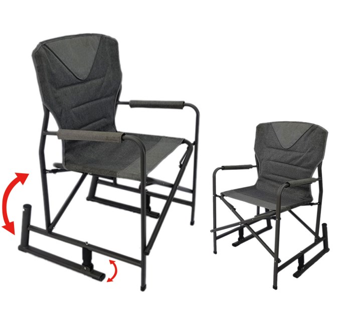 New Custom High Tall Aluminum Folding Directors Light Weight Camping Chair