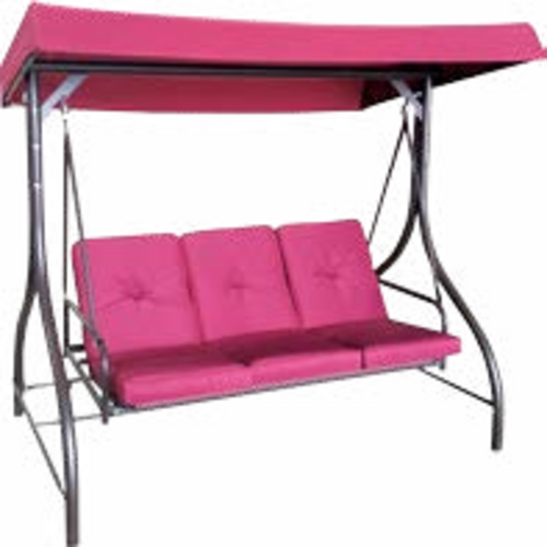 pink patio swing chair
