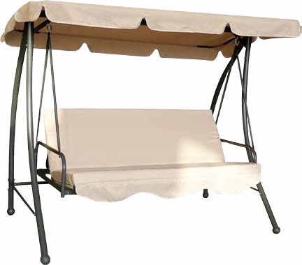 Luxury Double Swing Chair Outdoor Garden Steel Swing Bed With Canopy