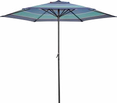 Heavy Duty Large Outdoor Garden Patio Umbrellas Shade With Push Button Tilt And Crank With Standing