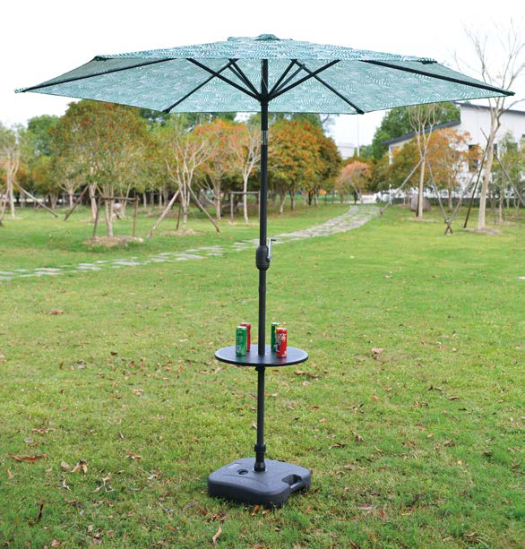 Heavy Duty Large Outdoor Garden Patio Umbrellas Shade With Push Button Tilt And Crank With Standing