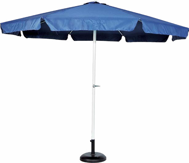 Outdoor Push Button Tilt Patio Garden Poolside Market Commercial Blue Patio Umbrella Shade