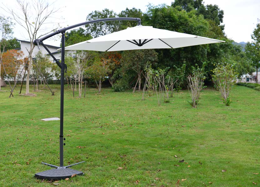 Summer Outdoor Waterproof Garden Sun Canvas Restaurant Table Umbrella Patio With Base Included
