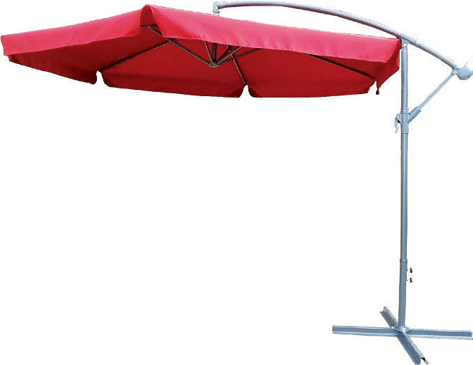 Summer Hot Sale Garden Outdoor Hanging Red Cantilever Patio Umbrella
