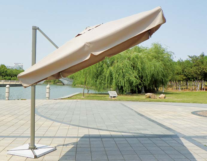 Outdoor Furniture Heavy Duty White Cantilever Portable Patio Umbrella Shade For Beach