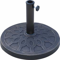 Heavy Duty Garden Center Pole Parasol Round Antiqued Patio Umbrella Holder Base Stand