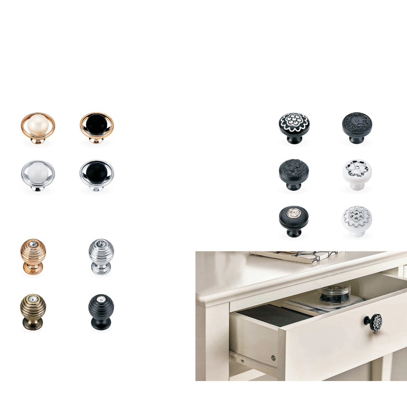 New Modern Furniture Accessories Hardware Antique Drawer Decorative Cabinet Knobs