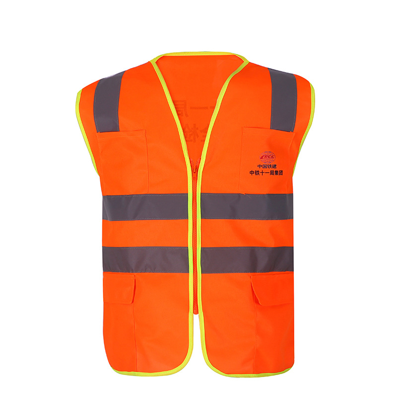 Wholesale Customized Logo And Pattern Hi Vis Light Up Reflective Safety Vests With Pockets
