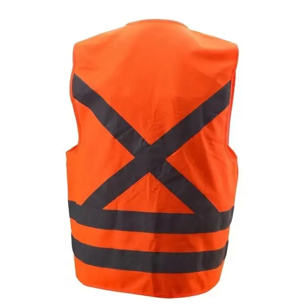Custom Traffic Hi Vis Construction Safety Visibility Work Security Vest With Pockets