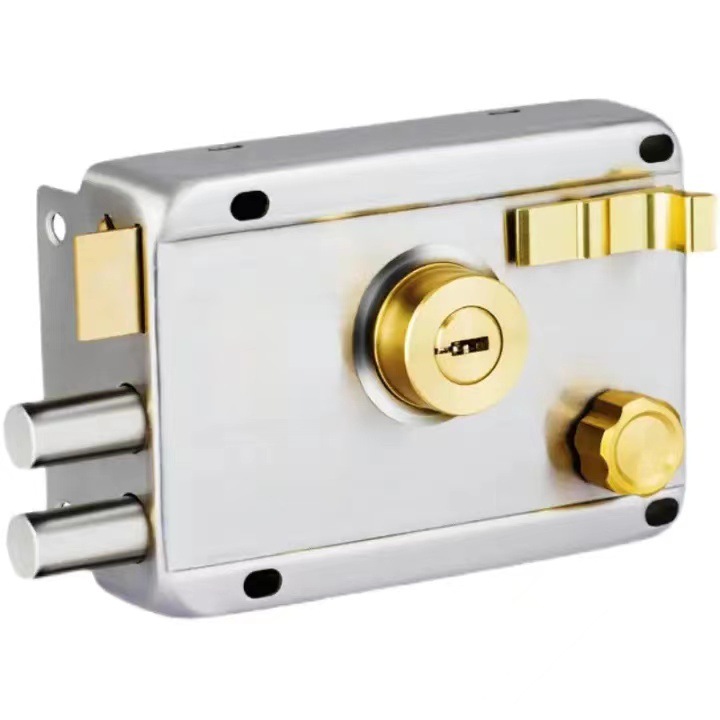 Exterior Anti Theft Deadbolt Door Lock With Brass Cylinder For Bedroom Or Any Other Places Rim Lock