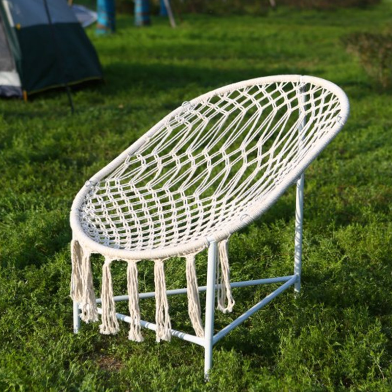 Pario Furniture Simple Folding Camping Beach Outdoor Metal Woven Patio Chair