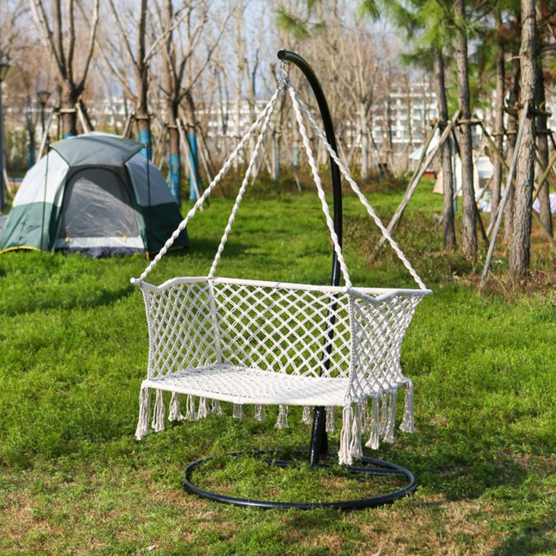 Garden Luxury Patio Indoor Outdoor Cotton Rope Hammock Hanging Swing Chair
