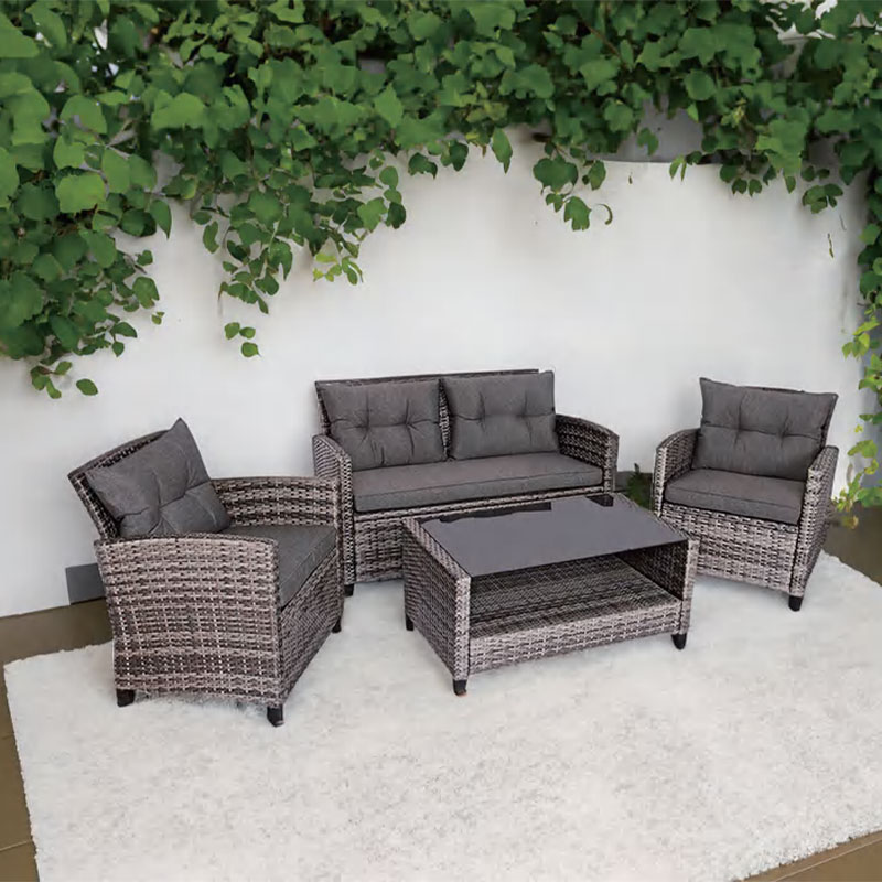 Outside Outdoor Sectional Wicker Rattan Furniture Patio Conversation Sets