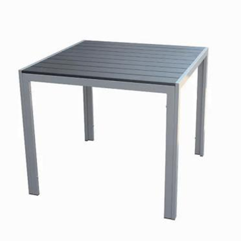 Wholesale Modern New Style Outdoor Garden Square Plastic Wood Dinning Table