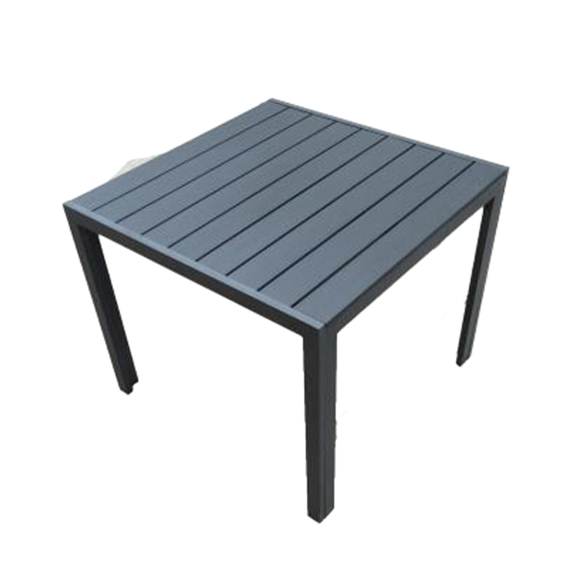Wholesale Modern New Style Outdoor Garden Square Plastic Wood Dinning Table
