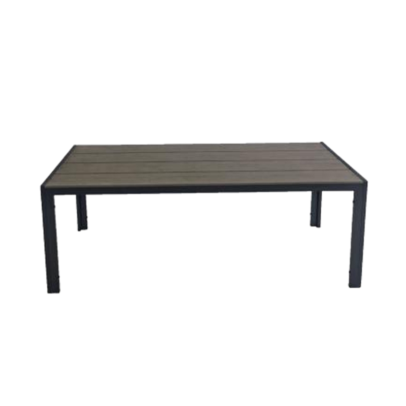 Wholesale Modern New Style Outdoor Garden Square Plastic Wood Dinning Table