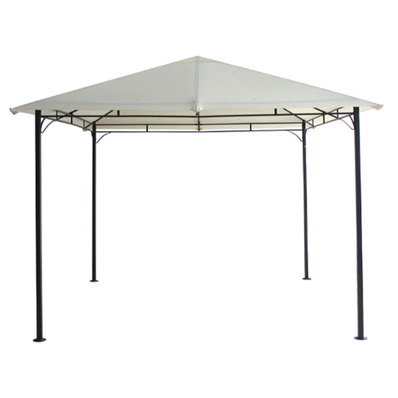 Easy Assemble Outdoor Windproof And Waterproof Metal Steel Framed Gazebo Without Curtains