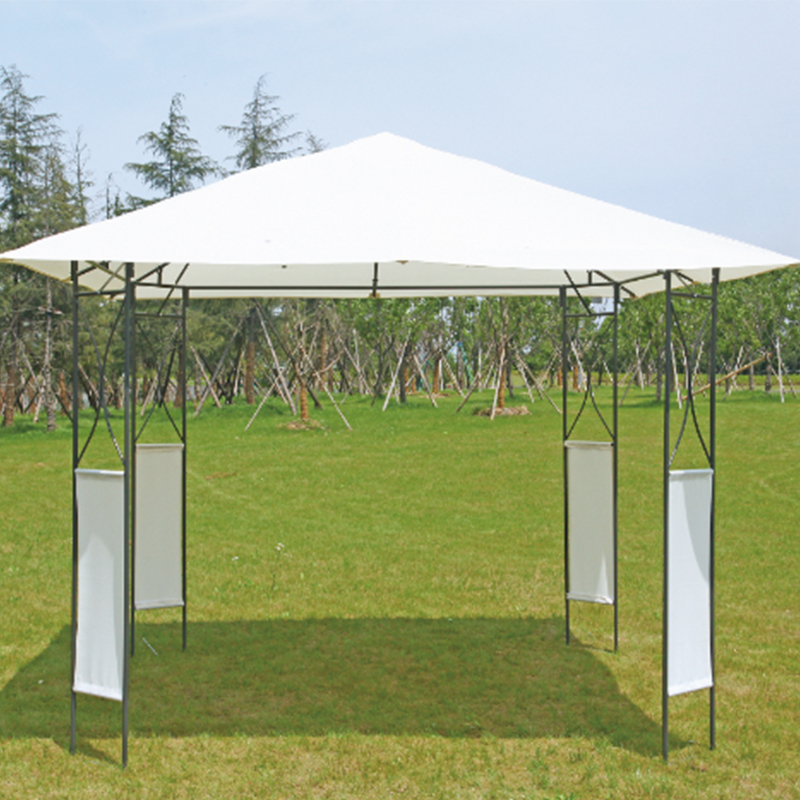 Outdoor Garden Decor Backyard Waterproof Hardtop Barbecue Pergola Steel Gazebo