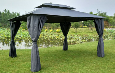 Customized Waterproof Aluminum Outdoor Large Gazebo Tent With Curtain