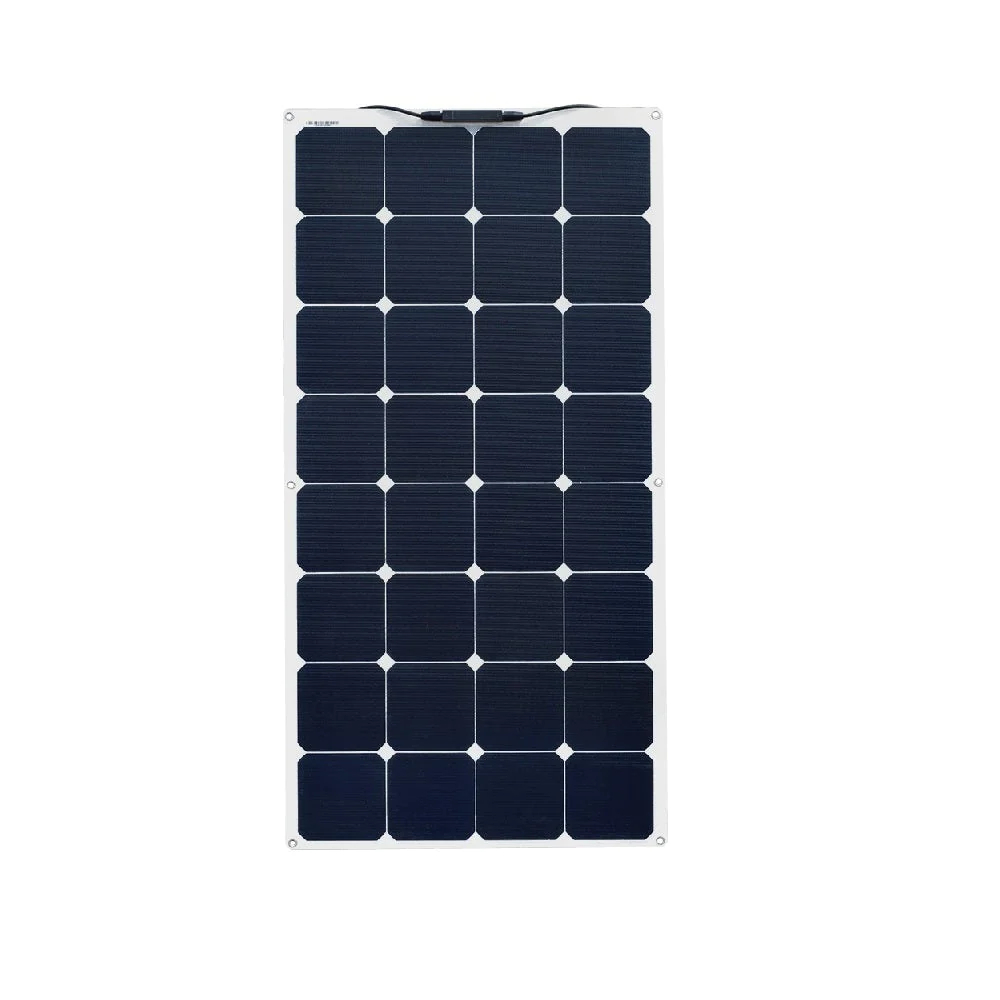 Outdoor High Power Ultra Slim Light Weight 100w 17.6v 1050x540x3mm Flexible Solar Panel