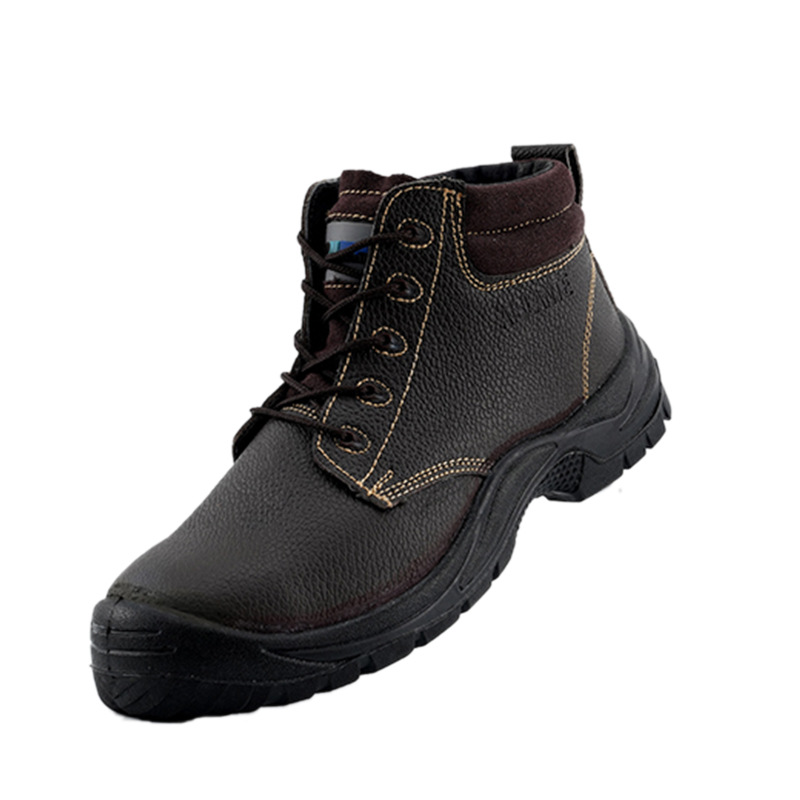 Industrial Safety Steel Toe Cow Split Leather Basic Model Safety Shoes Work Boots For Men