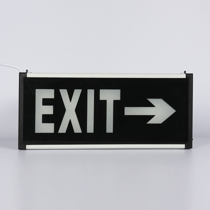 Business Sign Running Exit Sign White Waterproof Double Sided Acrylic Commercial Emergency Led Light For Home