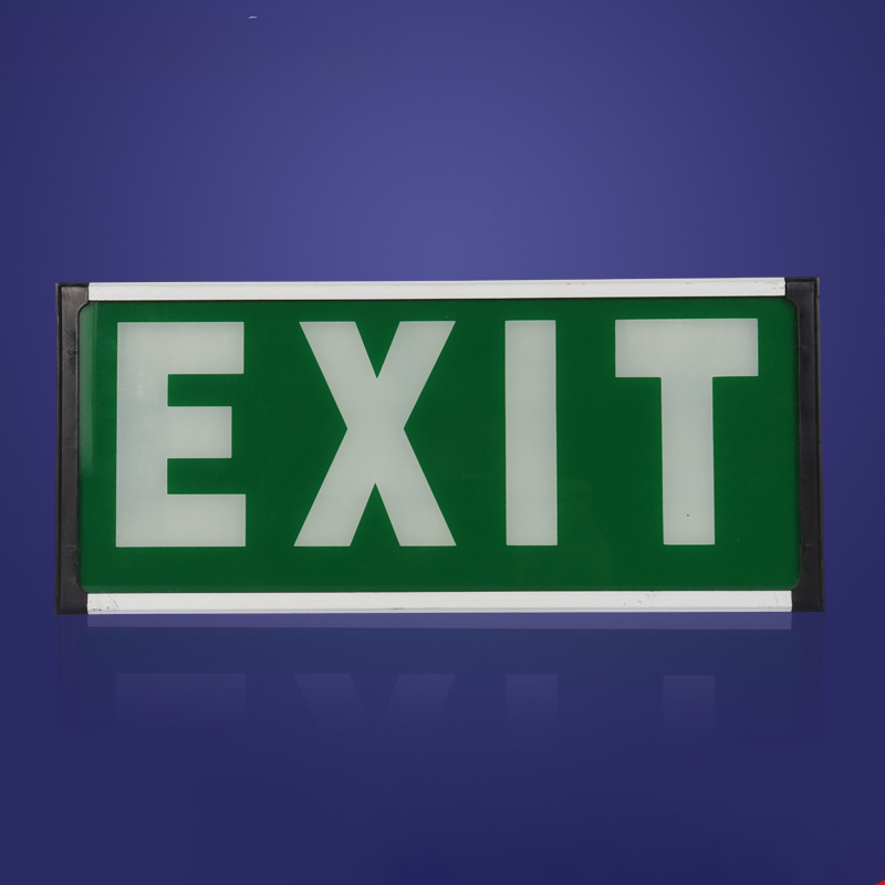 Business Sign Running Exit Sign White Waterproof Double Sided Acrylic Commercial Emergency Led Light For Home