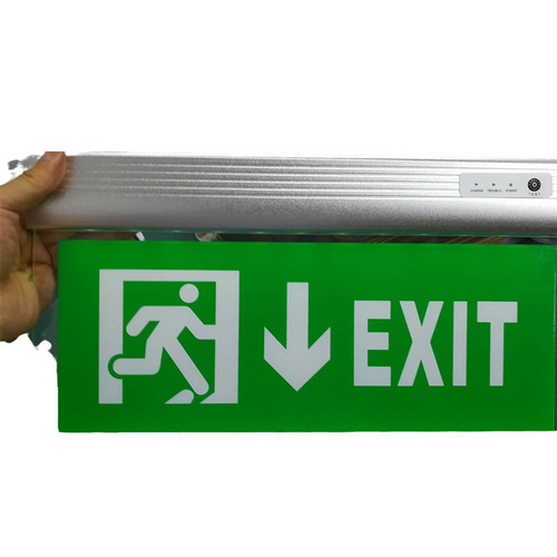 exit sign with lights