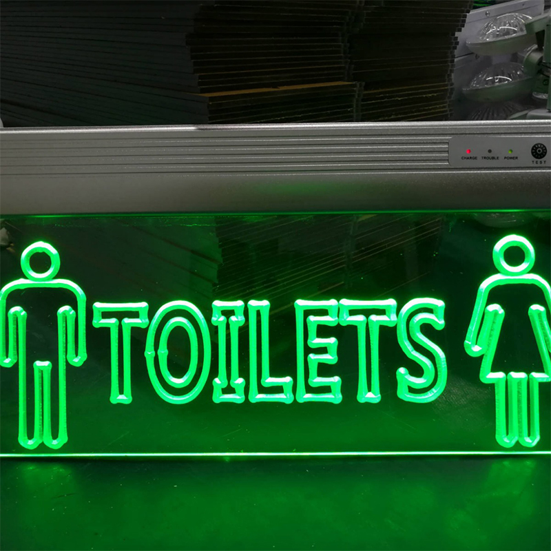 Suppliers Rechargeable Wall Mounted Ceiling Hanging Led Lighted Emergency Exit Signs