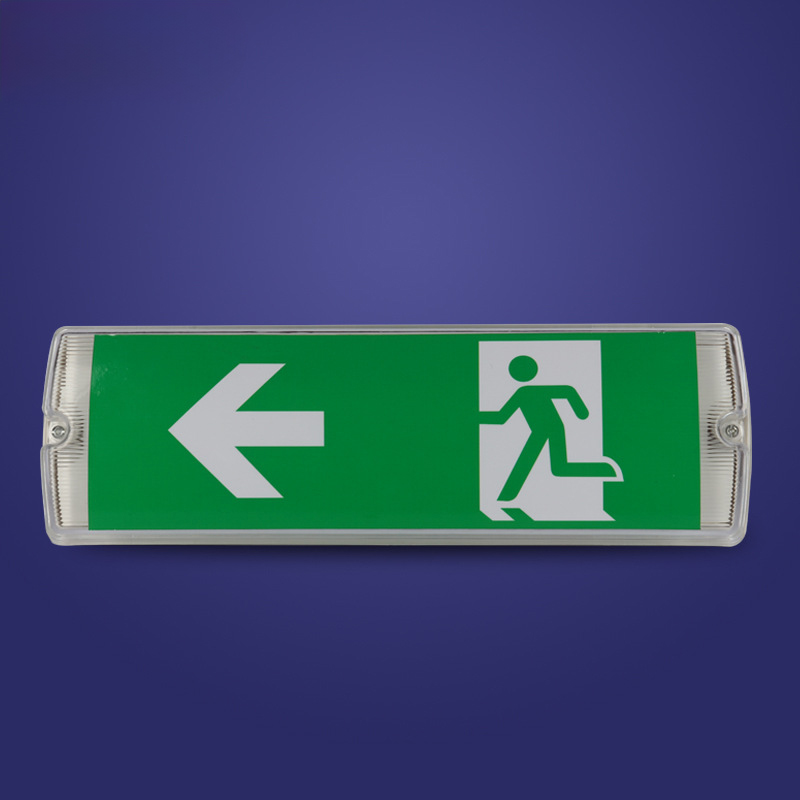Wall Surface Mounted Indoor Hotel Emergency Exit Rechargeable Led Exit Sign Light