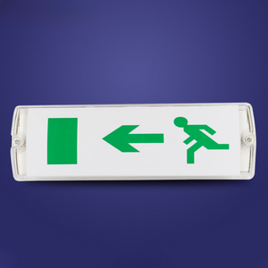 exit sign with emergency lights