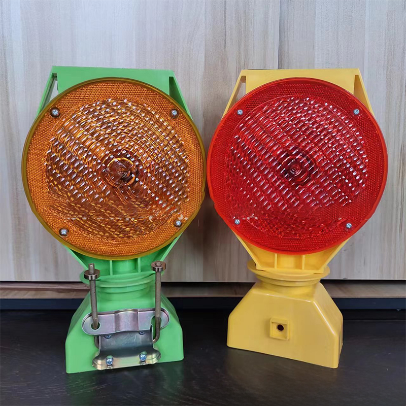 Flash Traffic Light Warning Led Solar Barricade Traffic Safety Light Lamp