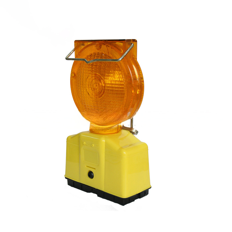 New Arrival High Brightness Traffic Safety Amber Barricade Warning Flashing Solar Led Light With Base