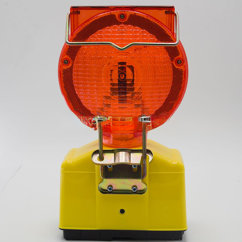 Solar Power Obstruction Barricade Yellow Color Solar Led Traffic Warning Light