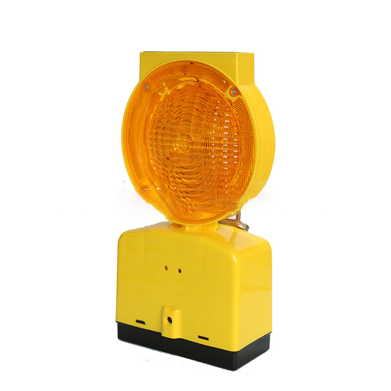 High Brightness Waterproof Round Shape Solar Flash Led Lamp Traffic Beacon Light For Traffic Cone