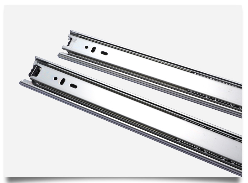 Heavy Duty Home Thickened Pull Rail Full Extention Silent Track Slide Channel For Drawer