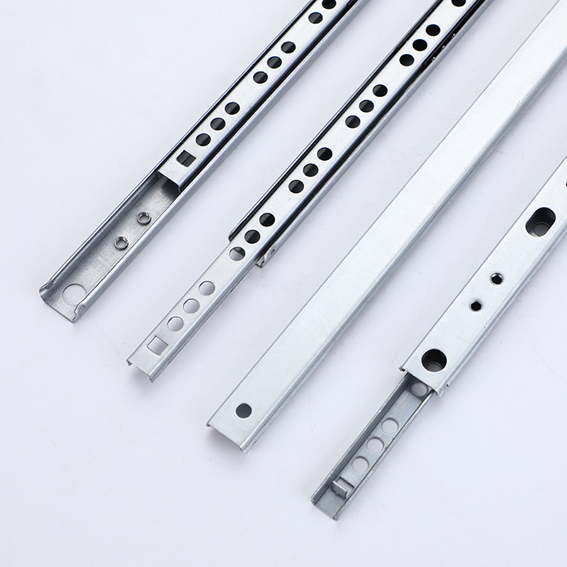 High Quality Two Way Drawer Side Track Slides Correderas Telescopicas For Furniture Parts