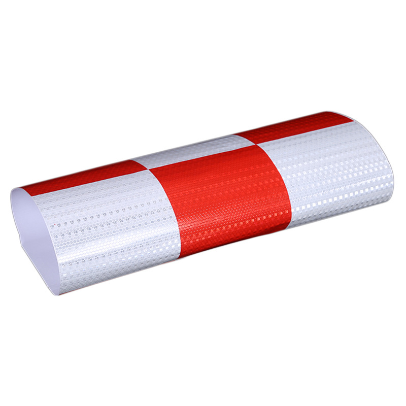 Custom Design Pvc Red White Reflective Safety Tape For Truck Firmus Barrier