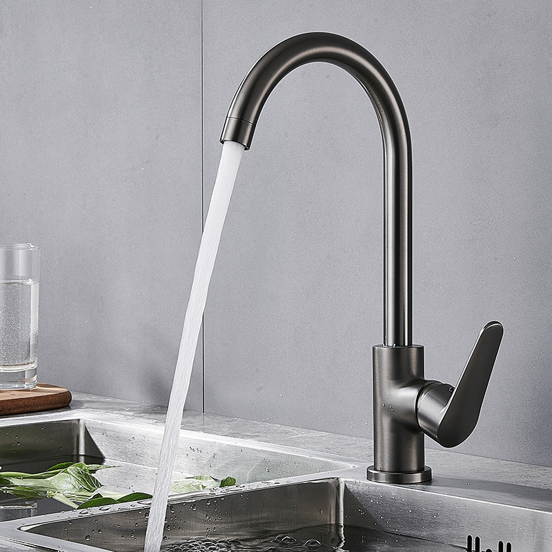 Modern Luxury Brass Hot And Cold Water Single Handle Kitchen Bathroom Faucet Accessories