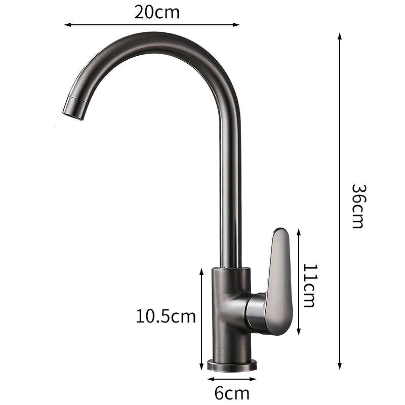 Modern Luxury Brass Hot And Cold Water Single Handle Kitchen Bathroom Faucet Accessories