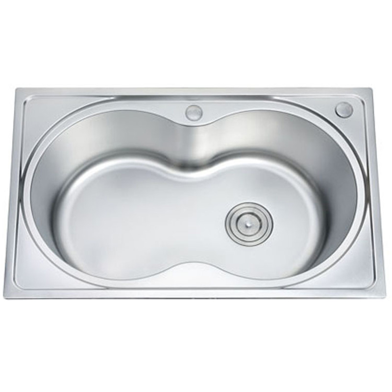 Modern Double Round Bowl Professional Stainless Steel Luxury Kitchen Sink