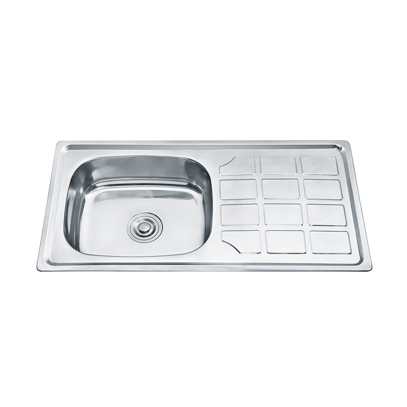 Commercial Industrial Draining Single Bowl Stainless Steel Kitchen Sink