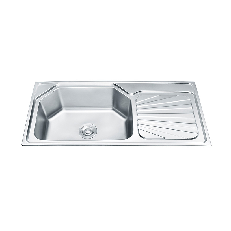 Commercial Industrial Draining Single Bowl Stainless Steel Kitchen Sink