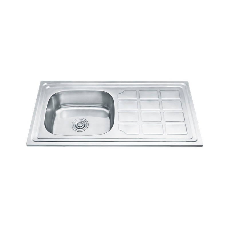 Commercial Industrial Draining Single Bowl Stainless Steel Kitchen Sink