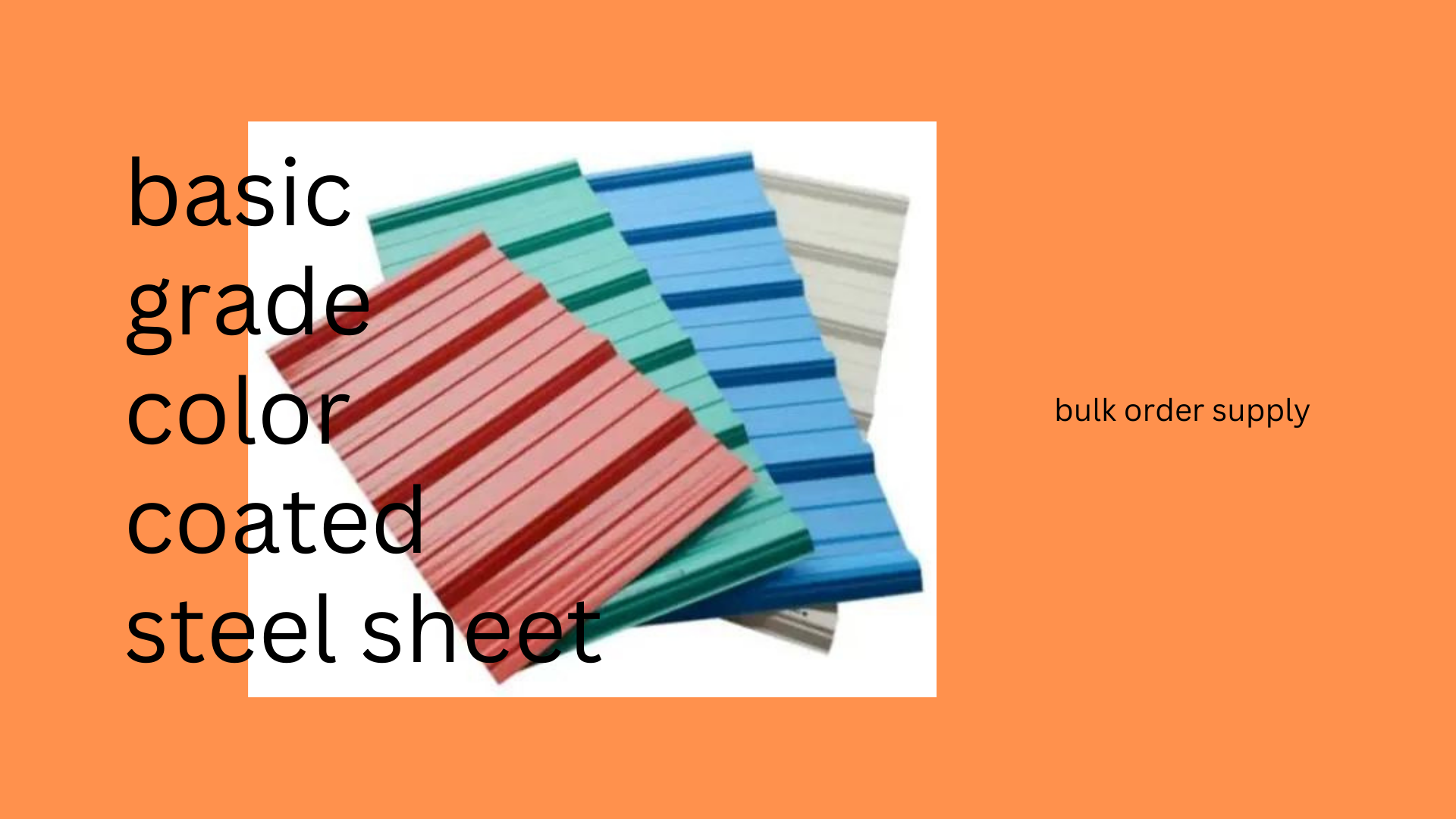 color coated steel sheet supply