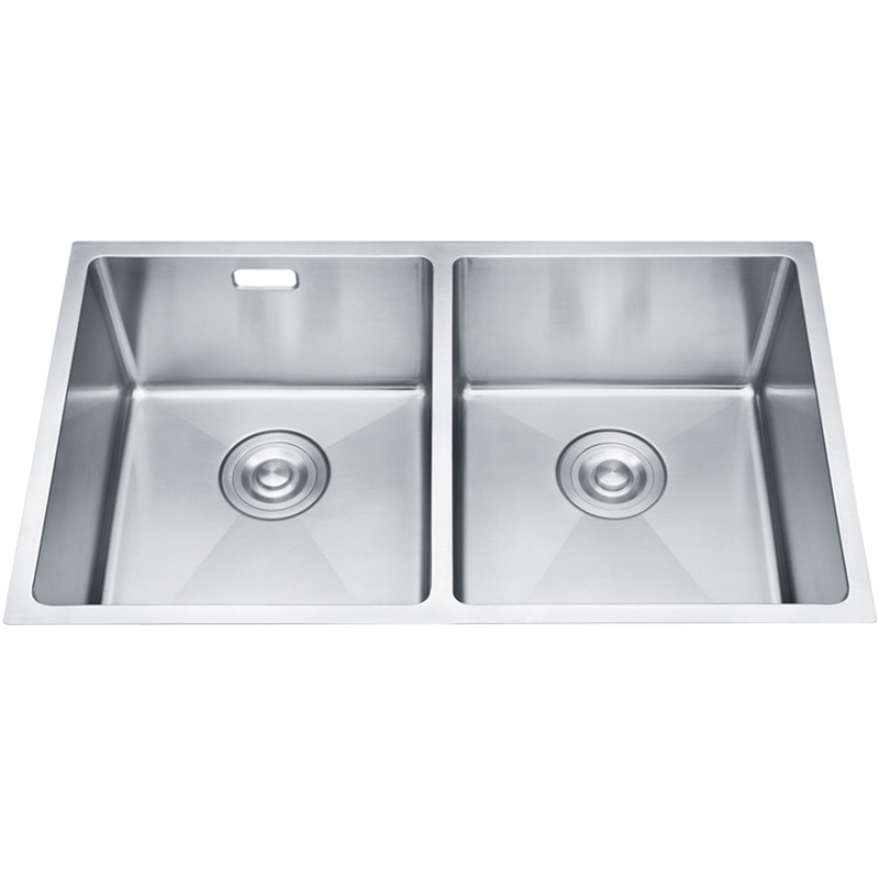 Custom Stainless Steel Handmade Size Undermount Household Basin Kitchen Sinks