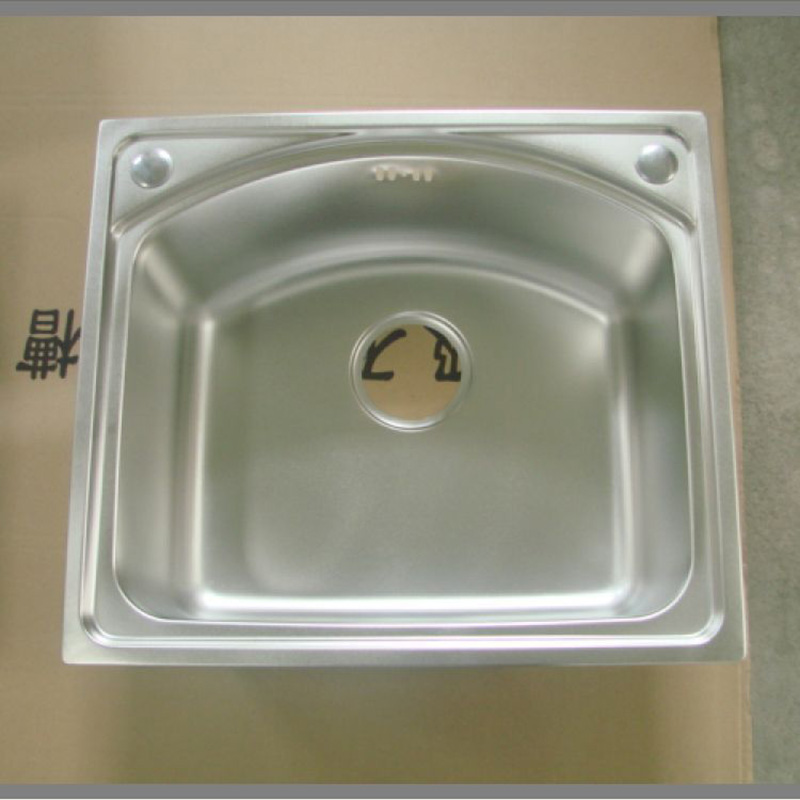 Round Stainless Steel Undermount Single Bowl Kitchen Sink