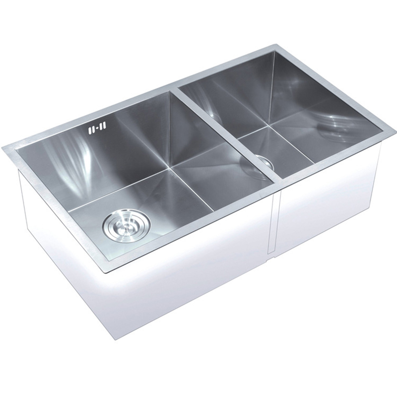 High Quality Commercial Use Undermount Stainless Steel 304 Handmade Above Counter Kitchen Sink