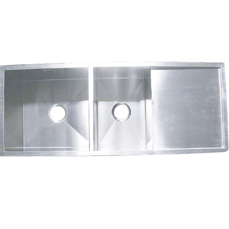 High Quality Commercial Use Undermount Stainless Steel 304 Handmade Above Counter Kitchen Sink